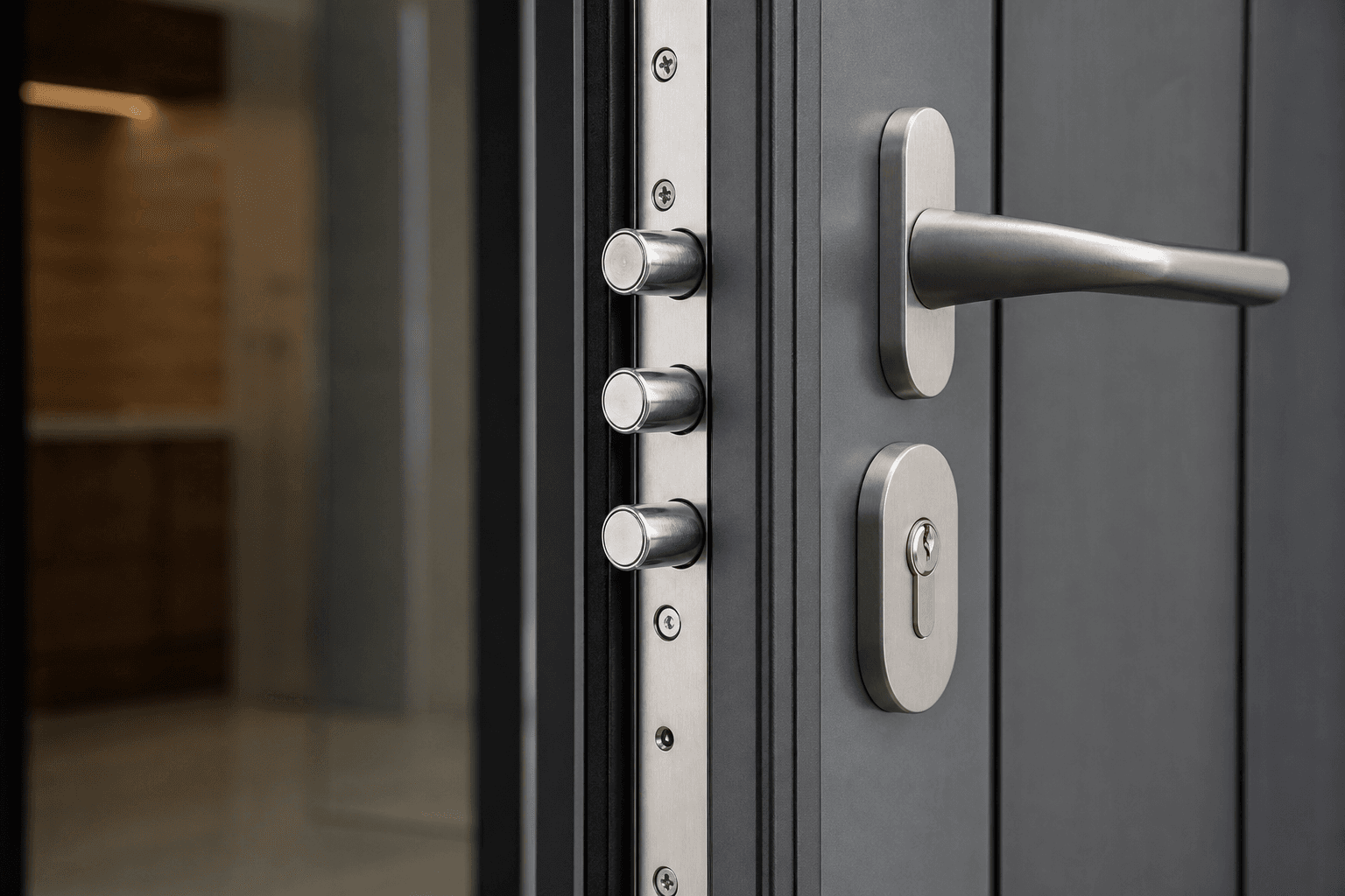 Serrure multipoint porte aluminium La Réunion